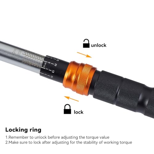 1/2" Drive Click Torque Wrench for Auto, Car, and Motorcycle - size: 1/2" Drive