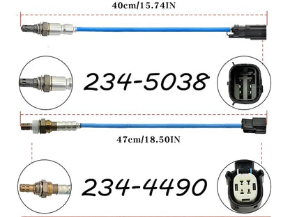 4PCS 234-5038 234-4490 Upstream & Downstream O2 Oxygen Sensor for Ford Escape 3.0L V6 2011-2012, Fusion 3.0L V6 2011-2012, F-150 3.7L V6 2011-2014 / Lincoln MKS MKT MKZ