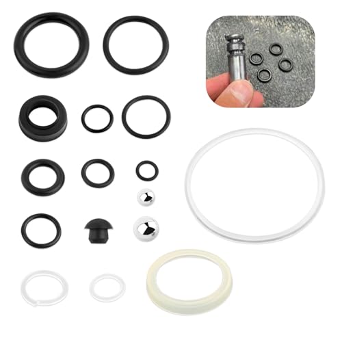 16PCS Hydraulic Jack Seal Kit with O Ring Seal,3 Ton Floor Jack Parts Kit