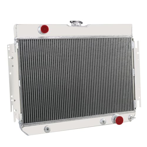 3 Row All Aluminum Radiator compatible with 1963-68 Chevy Bel Air/Impala/Biscayne El Camino - size: 3 Row Radiator
