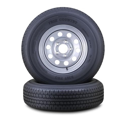 Free Country Trailer Tire Wheel ST215/75R14 8-Ply 108N 5X4.5 Silver Mod Pk2 - size: ST215/75R14