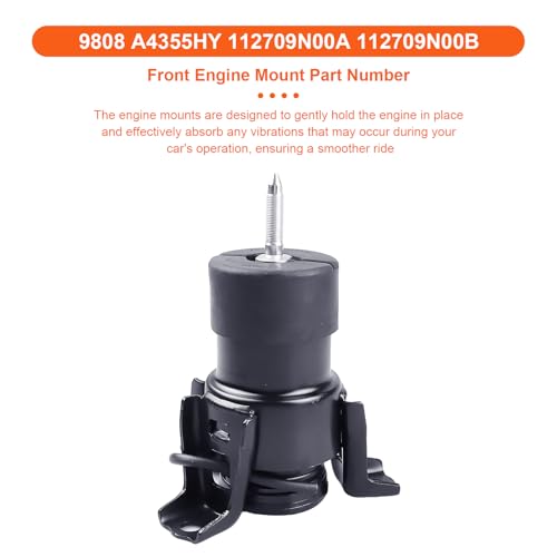 Engine Motor Mount Compatible with N-issan Altima 2013-2018 V6 3.5L ,Nissan Maxima 2015-2023 V6 3.5L,Nissan Pathfinder 2017-2021 V6 3.5L,Replacement for A4355HY A4354HY A4356HY A7386 A7381 - size: Maxima 15-23