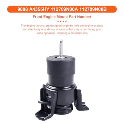 Engine Motor Mount Compatible with N-issan Altima 2013-2018 V6 3.5L ,Nissan Maxima 2015-2023 V6 3.5L,Nissan Pathfinder 2017-2021 V6 3.5L,Replacement for A4355HY A4354HY A4356HY A7386 A7381 - size: Maxima 15-23