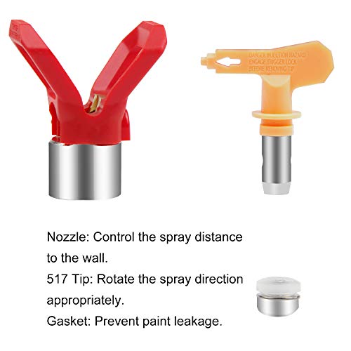 CPROSP Airless Paint Spray Gun, High Pressure 3600 PSI with 517 Swivel Joint - color: Airless Paint Spray Gun
