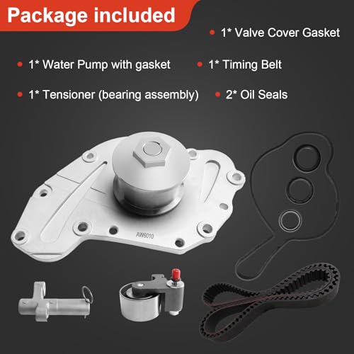 Engine Timing Belt Kit with Water Pump Compatible with Dodge/Chrysler - size: ZSD-003