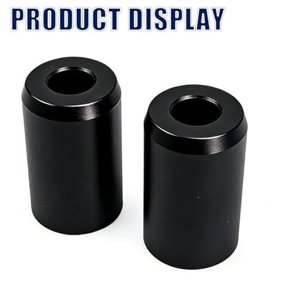 Motorcycle Crash Bar Sliders End Caps Derlin for Harley Touring Softail Sportster 1.25" Engine Guard Saddlebag Guard M12 2PCS (Black 1.68-inch) - color: Black 1.68-inch