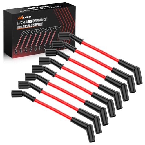 Nilight 8 PCS 10.5mm Spark Plug Ignition Wire - size: 10.5mm - LSx LS1 LS2 LS3 LS6 LS7