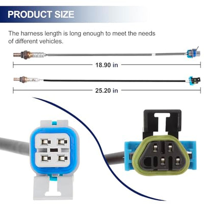 O2 Sensor Upstream and Downstream for Chevy, for GMC Sierra for Cadillac