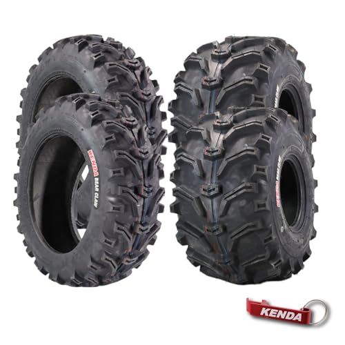 Kenda Bear Claw Front 22x7-11 & Rear 22x12-8 ATV, UTV, or SXS Tires - size: 22x7-11 & 22x12-8