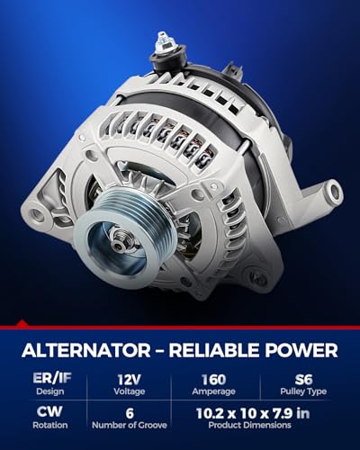 KAX 11240N New 160 Amp Alternator Fit for Jeep Liberty 2007-2010 - size: 11240N