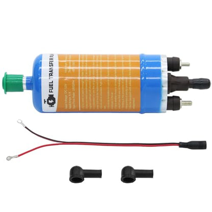 External Inline Fuel Pump 100GPH,Electric Fuel Pump High Flow 12V Universal Electric Fuel Transfer Pump 360LPH (12V-Single Pump) - color: 12V-Single Pump