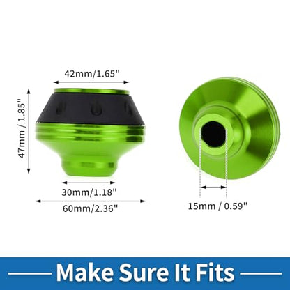 Motorcycle Front Fork Frame Sliders Crash Protector Green 2 Pcs - color: Green
