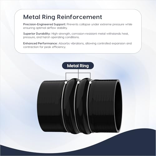 Endure 4"(102mm) Turbo Intercooler Hose, CAC Silicone 4-Ply - Black - color: Black, size: 4Inch-(102mm)