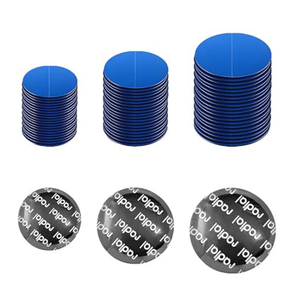 60PCS Tire Repair Patch, 32mm 42mm 58mm Natural Rubber Tyre Puncture Repair Patch Kit, Automotive Round Tubeless Patches Fast Repair Tool for Car Truck Bike Inner Tire - color: 60pcs