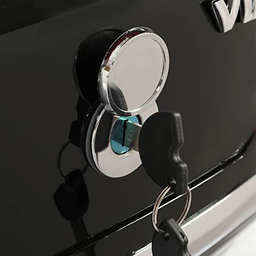 ALMULOO Motorcycle Luggage Trunk W/Tail Light Compatible with Yamaha