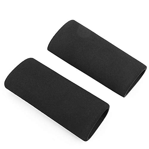 Motorcycle Handle Cover, 2pcs Motorcycle Non-Slip Anti Vibration Soft Foam Handlebar Grip Cover, Black