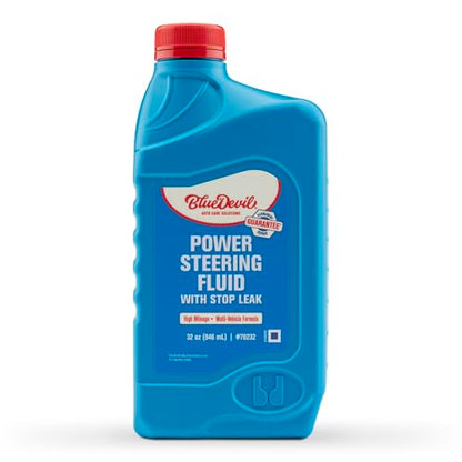 BlueDevil Products Power Steering Fluid w/Stop Leak - 1 Quart (Pack of 6) - size: 1 Quart, style: 6 Pack