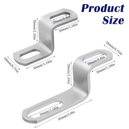 2 Pack Motorcycle Exhaust Bracket Z Shape Muffler Mounting Clamp Stand for Motorbike Silencer Exhaust Pipes Mounting Clamp Fasten Clip Round Band