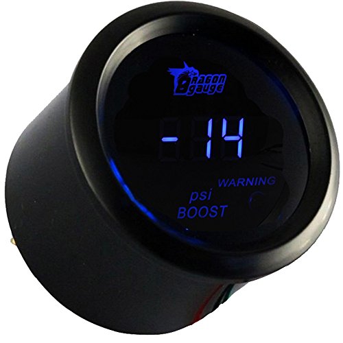 ESUPPORT Car 2" 52mm Digital Turbo Boost Gauge PSI Blue LED Meter Kit - color: Boost Gauge