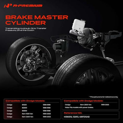 A-Premium Brake Master Cylinder with Reservoir