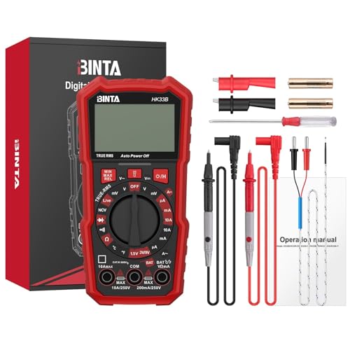BINTA Digital Multimeter 2000 Counts Voltmeter with AC/DC Voltage Current - style: 2000 Counts