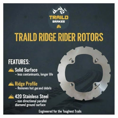Traild Brass Brake Pad & Rotor Kit for CFMoto UForce 2019-2026 Front & Rear - style: Brass Pad & Rotor Set