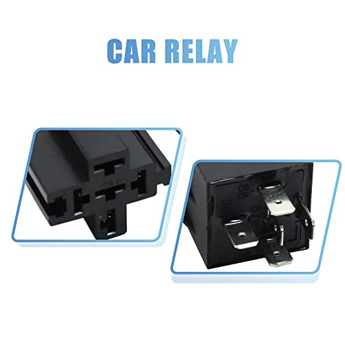 uxcell for JD-1914 5pcs DC 12V 40A Universal Car Relay Switch