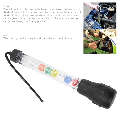 Haofy Dial Type Coolant Tester for Cars, Automotive Battery Electrolyte & Antifreeze Density Tester, Coolant Hydrometer for Vehicle Maintenance and Auto Repair