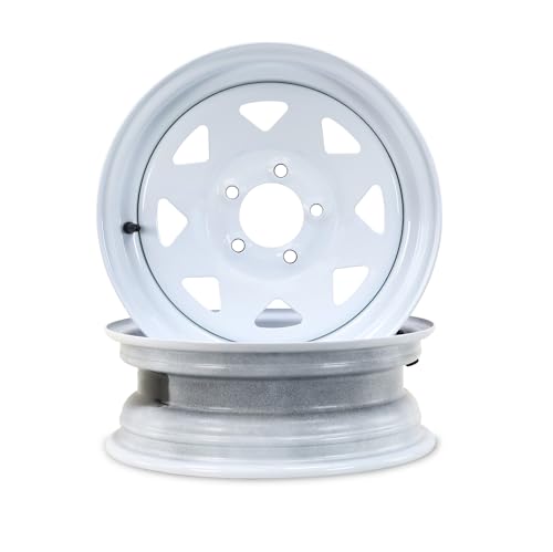 Free Country Trailer Tire Wheel ST175/80R13 8-Ply 97N 5X4.5 White Spoke Pk2 - size: ST175/80R13 /8PR /5x4.5