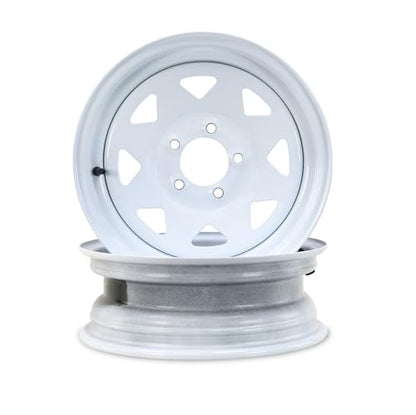 Free Country Trailer Tire Wheel ST175/80R13 8-Ply 97N 5X4.5 White Spoke Pk2 - size: ST175/80R13 /8PR /5x4.5