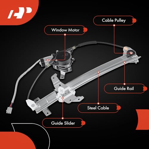 A-Premium Front Driver Side Power Window Regulator with Motor (2-Pin) - style: Front Driver (LH)