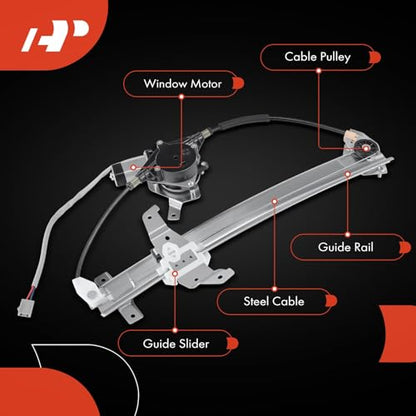 A-Premium Front Driver Side Power Window Regulator with Motor (2-Pin) - style: Front Driver (LH)