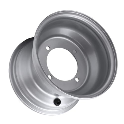 8 Inch ATV Wheel Rim, 4 Lug Design Aluminum Alloy Off Road Wheel for Go Karts, Black 78mm Hole Distance ATV Parts - size: Four Hole (Hole Spacing: 110mm / 4.33in)