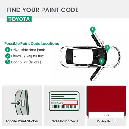 ERA Paints - 3L5 - Radiant Red for TOYOTA Exact OEM Color Match Automotive Touch Up Paint for Cars - Spray Paint with Premium Spray Nozzle - Basic Kit - Made in USA - style: Spray - Basic Kit