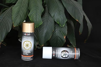 EASTUP Premium Bright Gold Metallic Acrylic Enamel Wheel Paint - Brilliant Finish, High Durability, Fade-resistant, Quick Drying Rim Coating Spray Paint. - color: 12#35A-Bright Gold