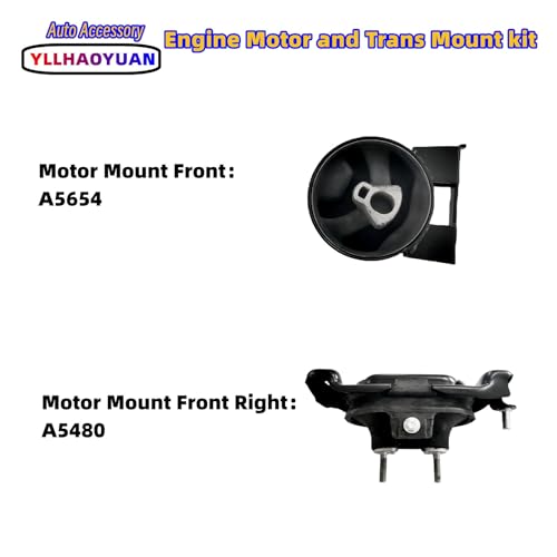 Yllhaoyuan Complete Set of 4 Motor Mounts for 2008-2010 Chrysler Town - size: 2008-2010 Chrysler Town & Country