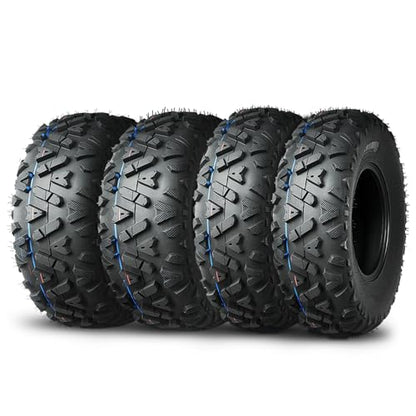 TRIPOWER Set of 4 All Terrain ATV Tires 23x7-10 Front & 22x10-10 Rear, 4PR Trail Sand Mud Off-Road Tire, Tubeless - size: 23x7-10 & 22x10-10