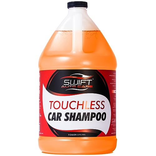 Swift Touchless Car Wash Shampoo (1 Gallon) - No Brushing Required, High Foaming Car Soap, Heavy Duty, Auto Detergent for Foam Cannon, Works on Cars, Trucks, RVs, Upholstery & More! - size: 128 Fl Oz (Pack of 1)
