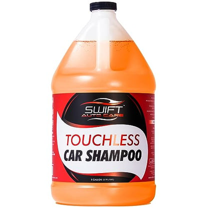 Swift Touchless Car Wash Shampoo (1 Gallon) - No Brushing Required, High Foaming Car Soap, Heavy Duty, Auto Detergent for Foam Cannon, Works on Cars, Trucks, RVs, Upholstery & More! - size: 128 Fl Oz (Pack of 1)
