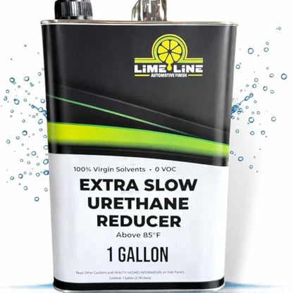 LiME LiNE Urethane Extra-Slow Reducer for Thinning Automotive basecoats, Primers and Clearcoats - 1 Gallon - color: A. Extra-Slow Reducer