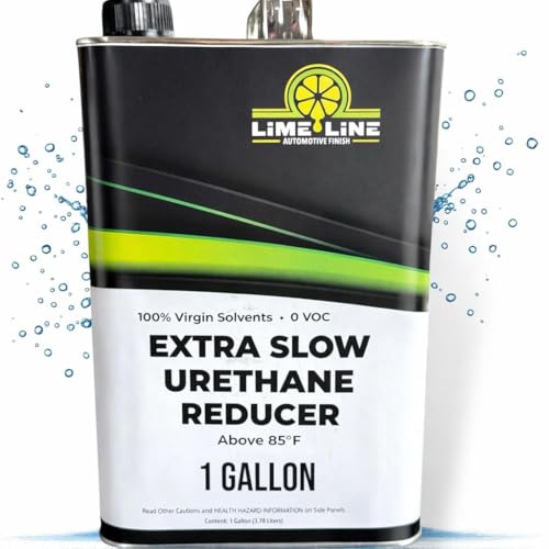 LiME LiNE Urethane Extra-Slow Reducer for Thinning Automotive basecoats, Primers and Clearcoats - 1 Gallon - color: A. Extra-Slow Reducer