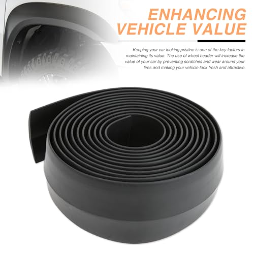 DREAMOTOR Fender Flares Flexible Rubber 2-Inch Fender Extension Wheel Arch PVC Trim Compatible with Jeep Wrangler TJ JK Gladiator Ford F-150 Dodge Ram 1500 Can am Maverick Off-Road SUV Truck Pickup - style: Style 1