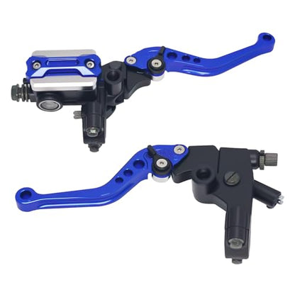 Brake Lever 7/8" 22mm Handlebar, Brake Master Cylinder Clutch Lever CNC - color: Blue