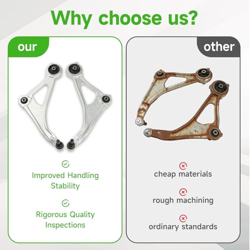 munirater 1 Pair Front Lower Control Arms with Ball Joints