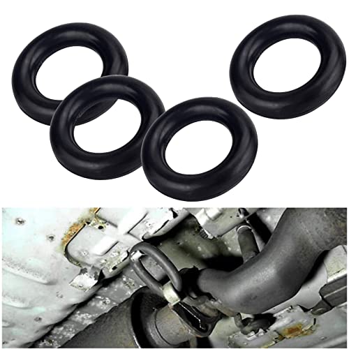O-Ring Car Exhaust Rubber Hanger Insulator Bracket Bushing Mount (4Pcs)