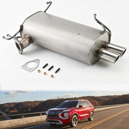 21824 Center Exhaust Muffler for 2007-2013 Mitsubishi Outlander 3.0L E35H - size: Mitsubishi Outlander 2007-2013