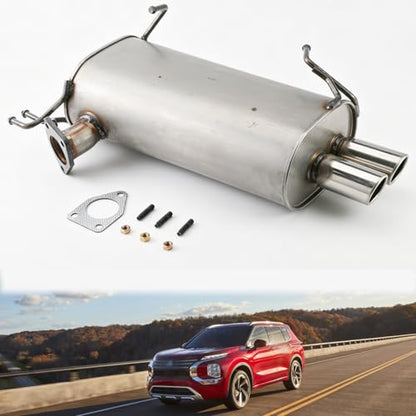 21824 Center Exhaust Muffler for 2007-2013 Mitsubishi Outlander 3.0L E35H - size: Mitsubishi Outlander 2007-2013