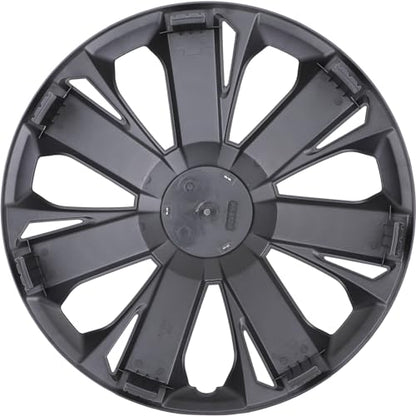 15" Universal Wheel Rim Cover Hubcaps Snap On Car Truck SUV - color: 5077-Black Matte-15