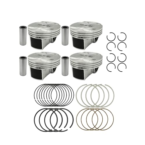 Engine Piston & Piston Rings Kit (STD) - Compatible with Chevy Sonic/Cruze Limited 1.8L (2011-2018) - OEM# 55567934, 55574537, 25192330