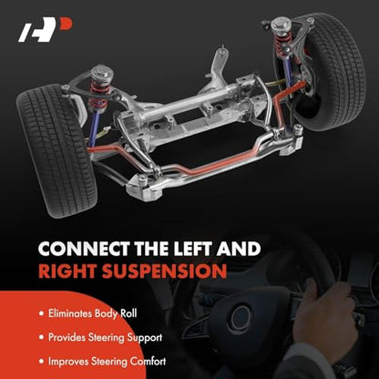 A-Premium [22mm] Rear Suspension Stabilizer Bar Assembly Sway Bar Kit